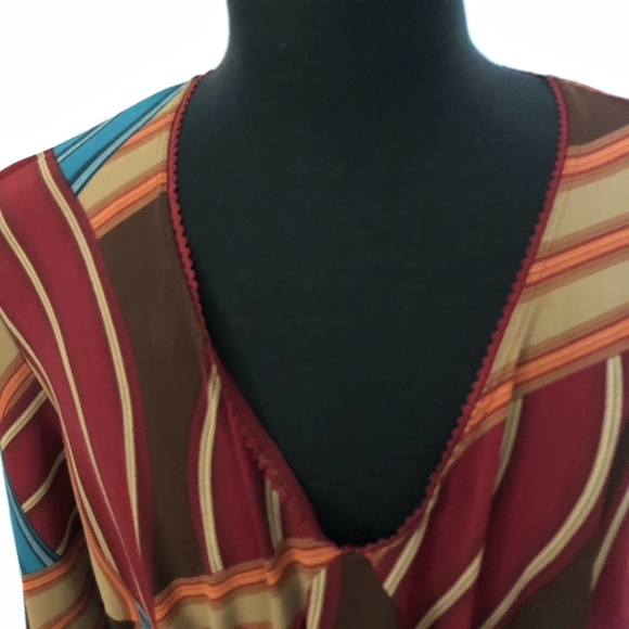 MKM Designs Multicolor Blouse SZ 2X - Picture 4 of 5